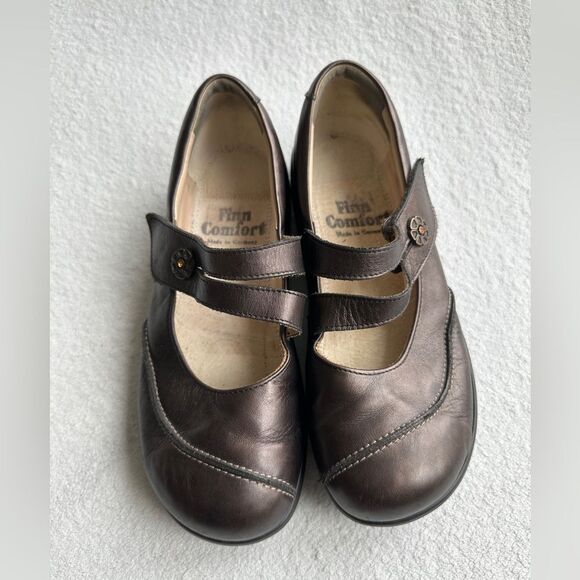 Finn‎ Comfort NAGASAKI Finnamic Brown Leather MaryJane US 7.5 - Picture 9 of 9
